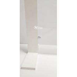 Osłona antywirusowa mobilna pleksi, 174cm x 77cm, osłona ochronna przenośna z plexi, osłona kasowa, konstrukcja mobilna z pleksi anty-COVID19